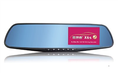 【發現者】X6s 超薄後視鏡型行車記錄器 *贈送32G記憶卡 