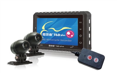 【發現者】T6Dplus 機車雙鏡頭行車記錄器+Wifi+GPS軌跡